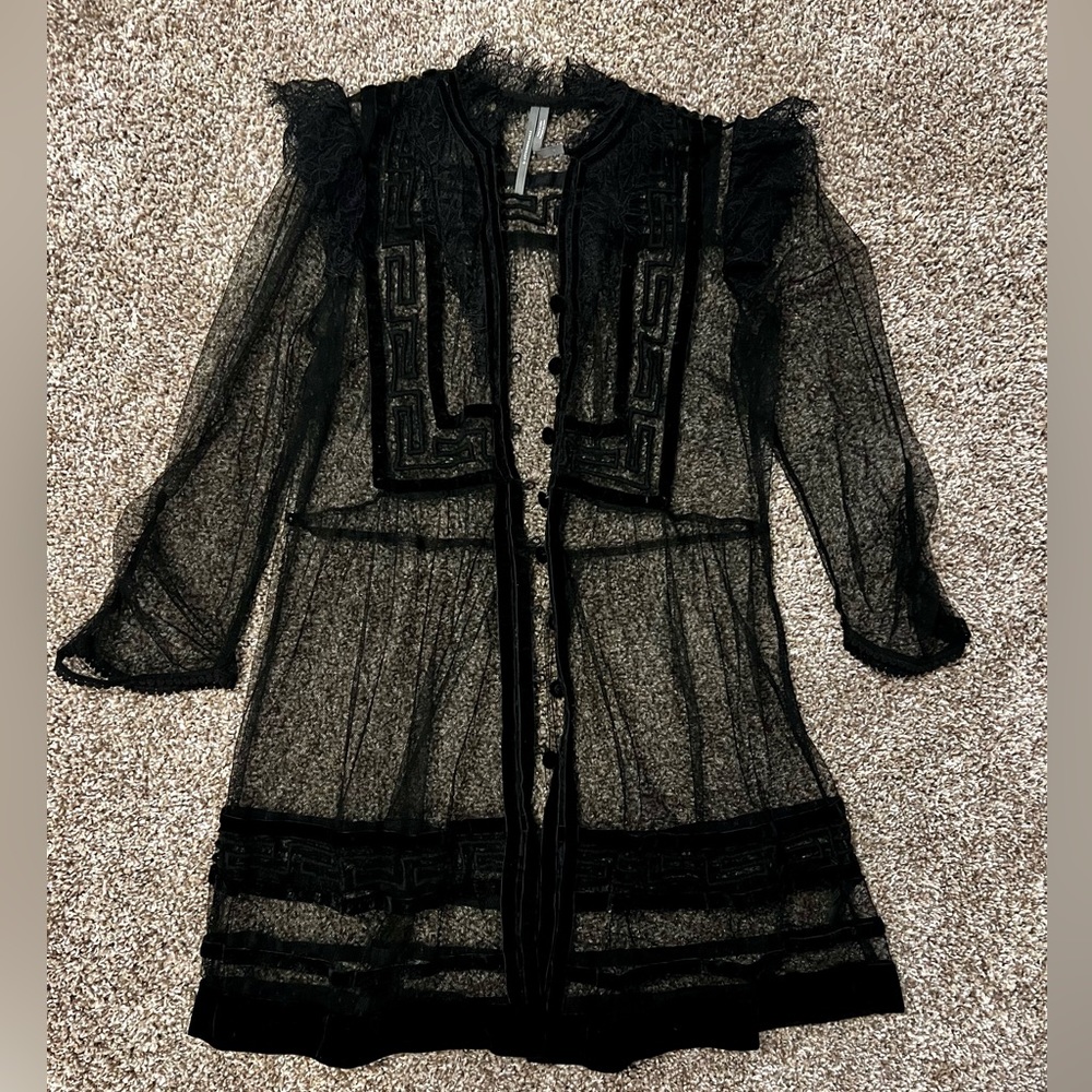 Anthropologie black cover-up. Size XS. Worn once.